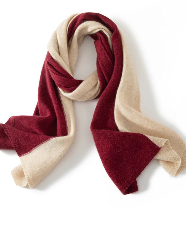 Cashmere Knitted Patchwork Colorful Scarf