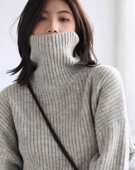 Cashmere Mid-Length Loose Sweater