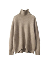 Wool Turtleneck Pullover Sweater