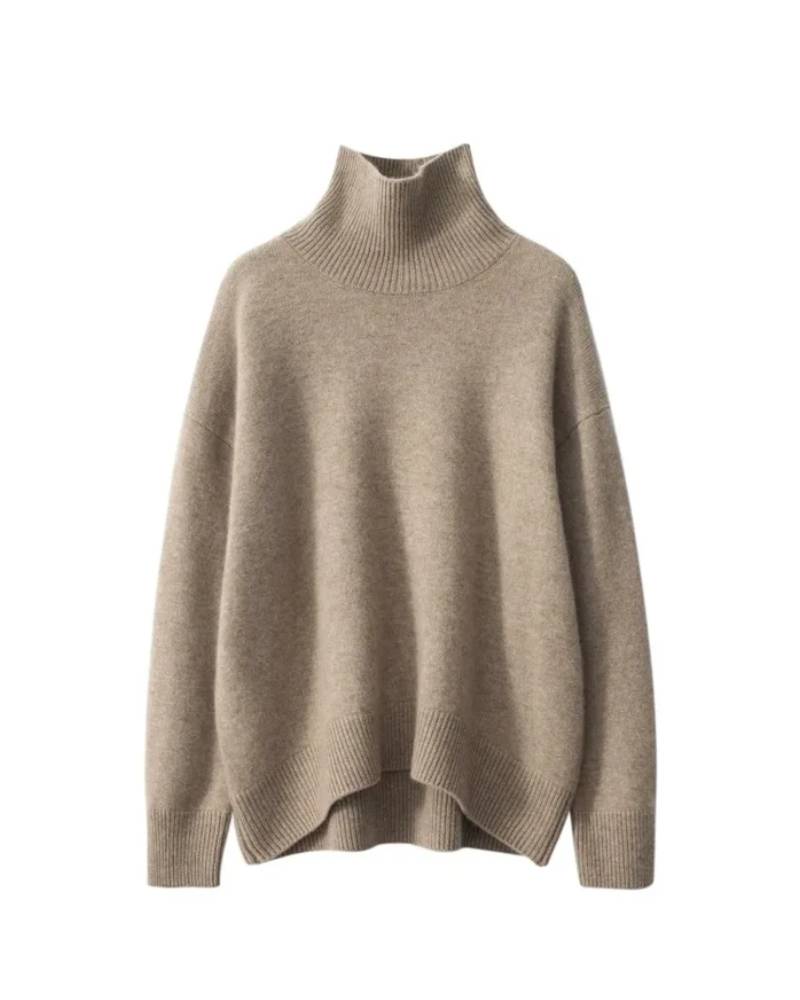 Wool Turtleneck Pullover Sweater
