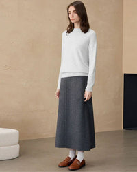 Cashmere Crew Neck Knit Sweater