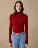 Cashmere & Wool Turtleneck Pullover