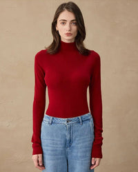 Cashmere & Wool Turtleneck Pullover