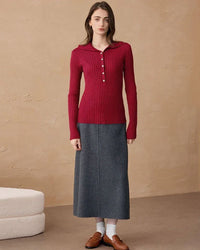 Cashmere & Wool Turtleneck Pullover Sweater