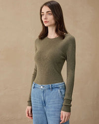 Cashmere & Wool Crew Neck Pullover