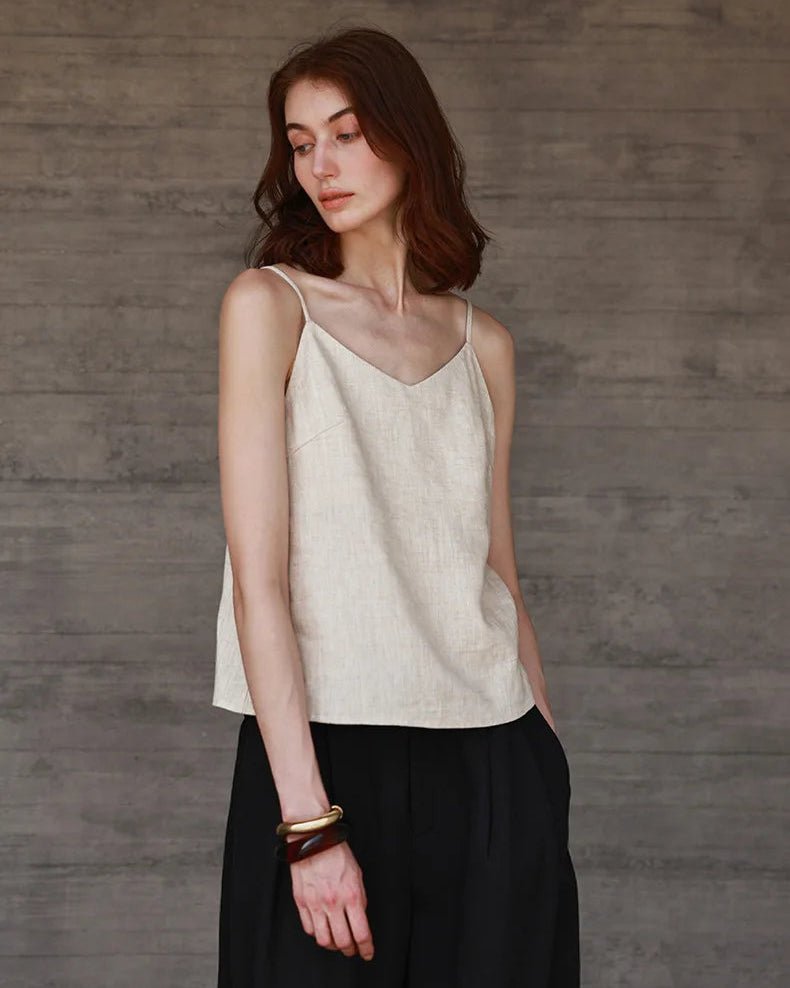 Casual V-Neck Adjustable Strap Vest