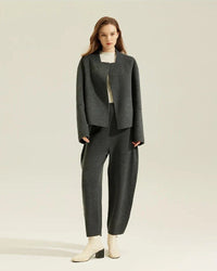 Double-Faced Wool And Alpaca Wool Coat