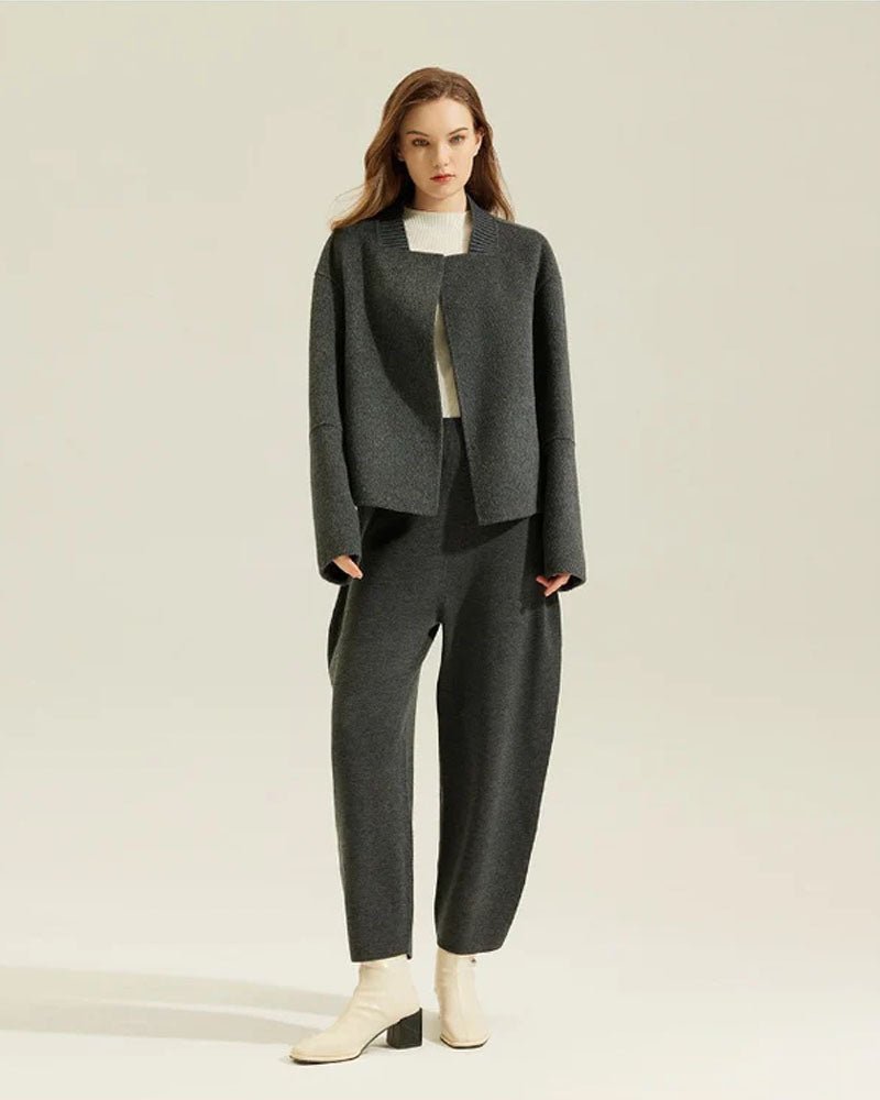 Double-Faced Wool And Alpaca Wool Coat