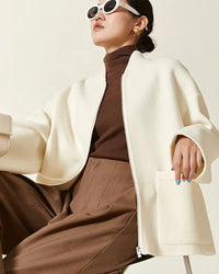 Double-Faced Wool Short Coat