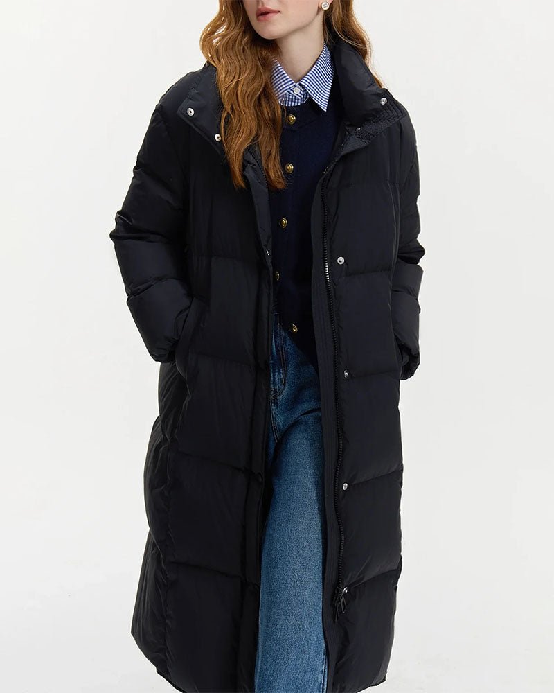 Gentle Style Mid-length Down Coat