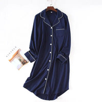 Long Sleeve Cotton Sleepshirt