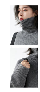 Loose Turtleneck Pullover Sweaters