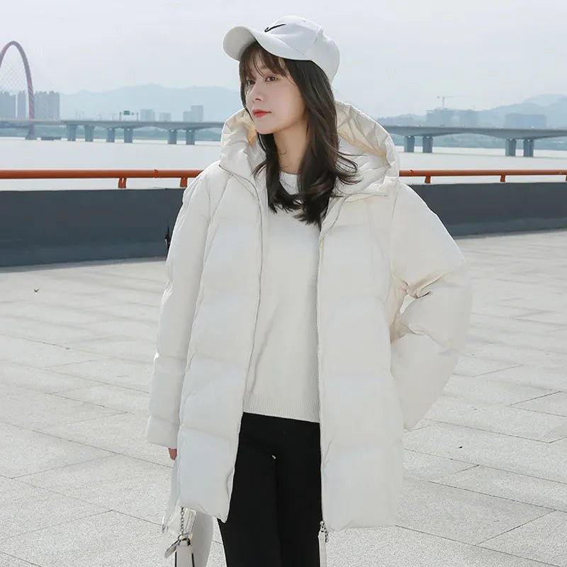 Loose Hooded Parka Jacket