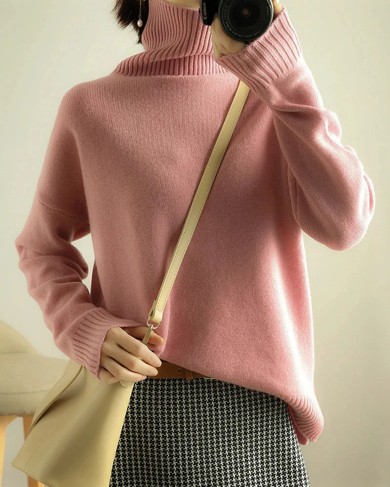 Pure Wool Turtleneck Sweater