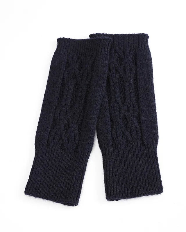 Cable Knit Fingerless Gloves