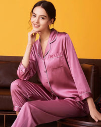 Mulberry Silk Long-Sleeve Pajama Set