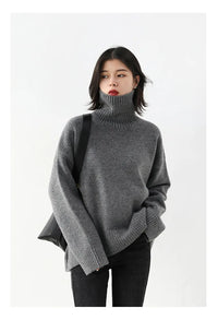 Loose Turtleneck Pullover Sweaters