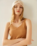 Knitted Cashmere Cross-Shaped Warm Headband