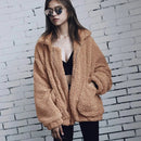 Teddy Fleece Faux Fur Jacket