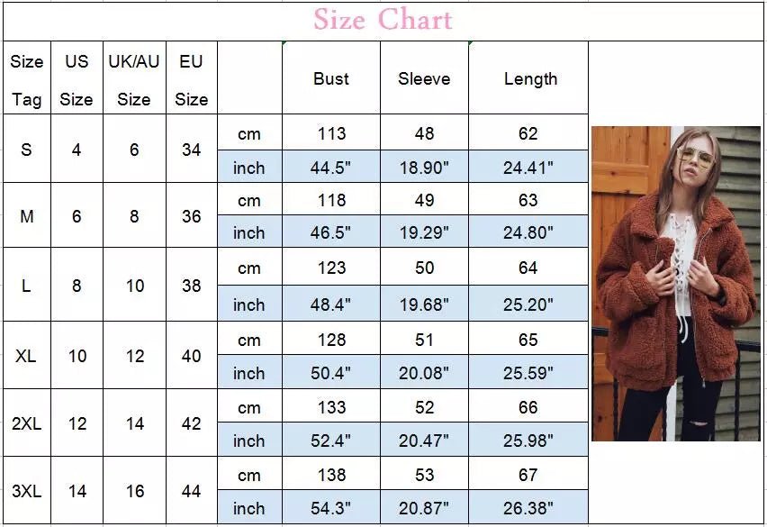 Teddy Fleece Faux Fur Jacket