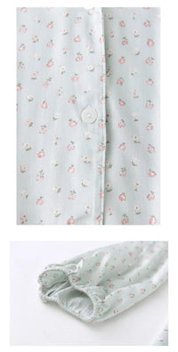 Long-sleeved Shirt & Pants Satin Pajamas Set