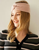 Knitted Cashmere Cross-Shaped Warm Headband
