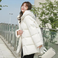 Loose Hooded Parka Jacket
