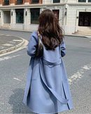 Wool Belted Long Warp Coat