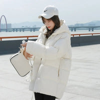 Loose Hooded Parka Jacket