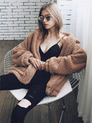 Teddy Fleece Faux Fur Jacket