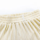 Pleated Blouse & Wide Leg Pants Set