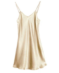 Mulberry Silk V-Neck Slip Nightgown