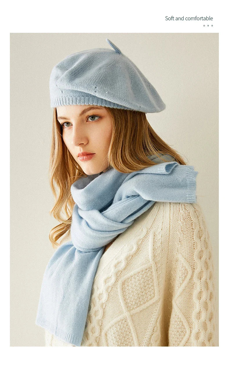 Petite Fashion Cashmere Knitted Beret
