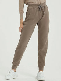 Drawstring Thick Velvet Joggers