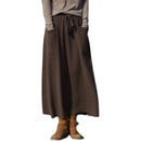 Wool Blend Knitted Long Skirt