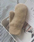 Women's Faux Fur Knit Gloves