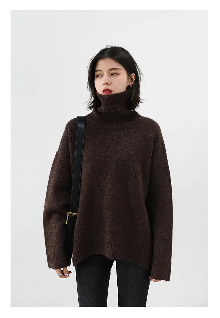 Loose Turtleneck Pullover Sweaters