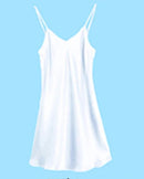 Mulberry Silk V-Neck Slip Nightgown
