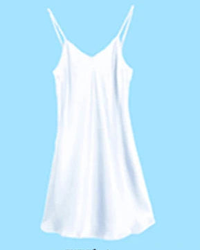 Mulberry Silk V-Neck Slip Nightgown