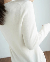 Merino Wool Round Neck Pullover Sweater