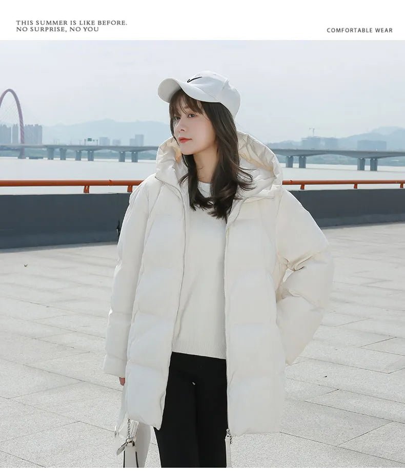 Loose Hooded Parka Jacket