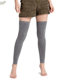 Knit Cotton Blend Leg Warmers