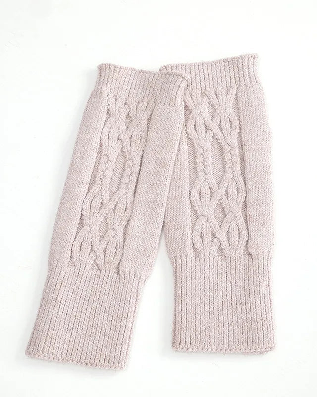 Cable Knit Fingerless Gloves