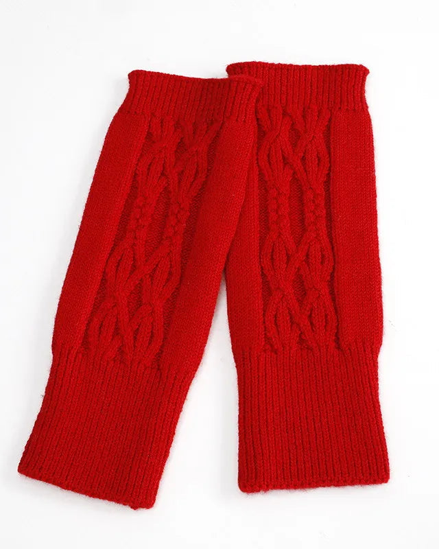 Cable Knit Fingerless Gloves