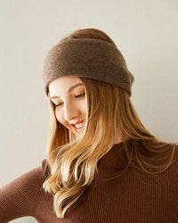 Knitted Cashmere Cross-Shaped Warm Headband