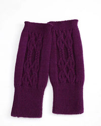 Cable Knit Fingerless Gloves