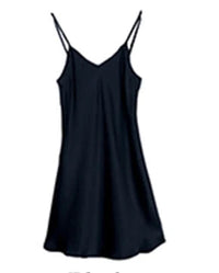 Mulberry Silk V-Neck Slip Nightgown