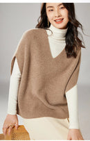 Oversized Wool Knitted Vest