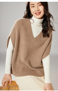 Oversized Wool Knitted Vest