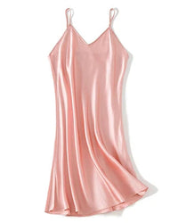 Mulberry Silk V-Neck Slip Nightgown